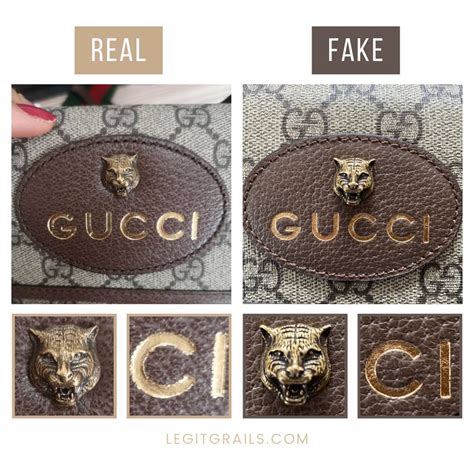 accessori gucci falsi|Gucci bag counterfeit logo.